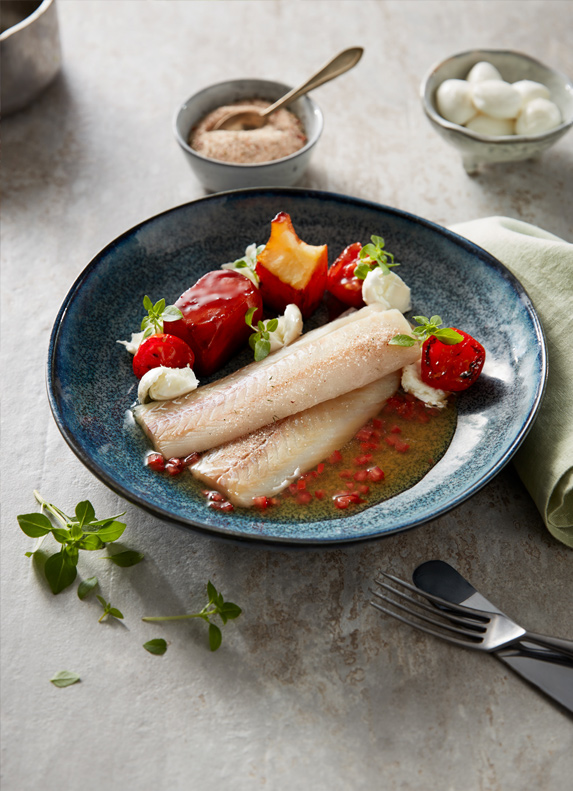 Alaska Seelachsfilet geräuchert // Geschmorte Kartoffel // Calabrese